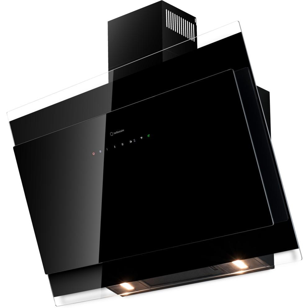 Hota decorativa TURBIONAIRE Ivy 85 B TVY85WB, 1 motor, 706 m3/h, L 85 cm, negru