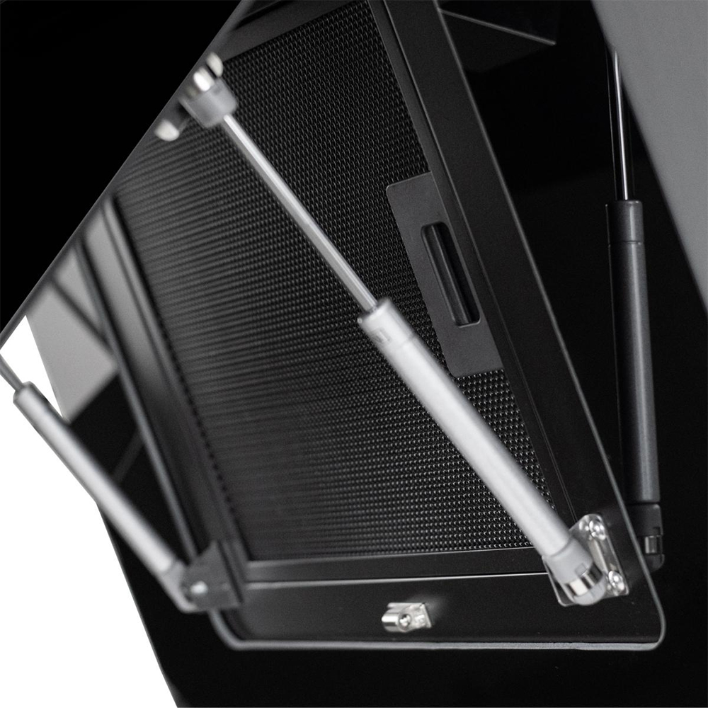 Hota decorativa TURBIONAIRE Ivy 85 B TVY85WB, 1 motor, 706 m3/h, L 85 cm, negru
