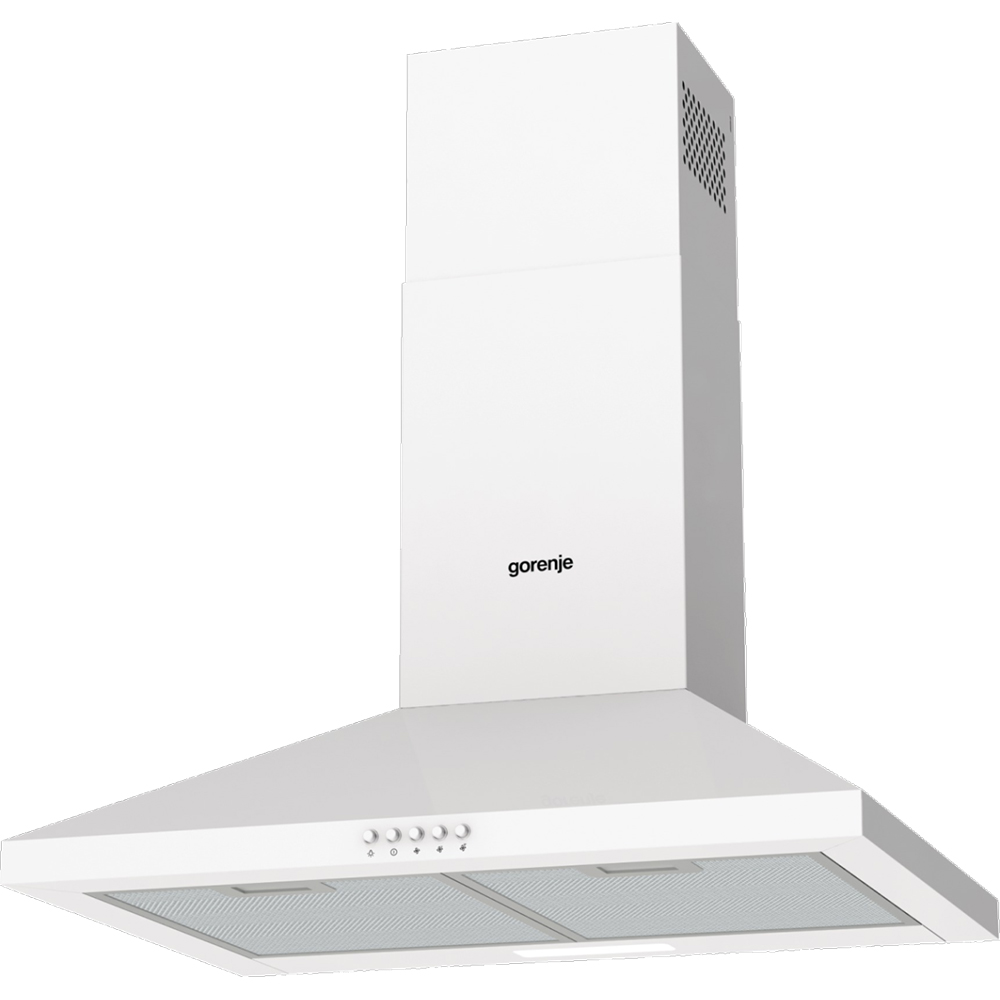 Hota decorativa GORENJE WHC629E4W, 1 motor, 450 m3/h, L 60 cm, alb
