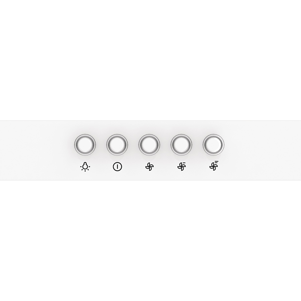 Hota decorativa GORENJE WHC629E4W, 1 motor, 450 m3/h, L 60 cm, alb