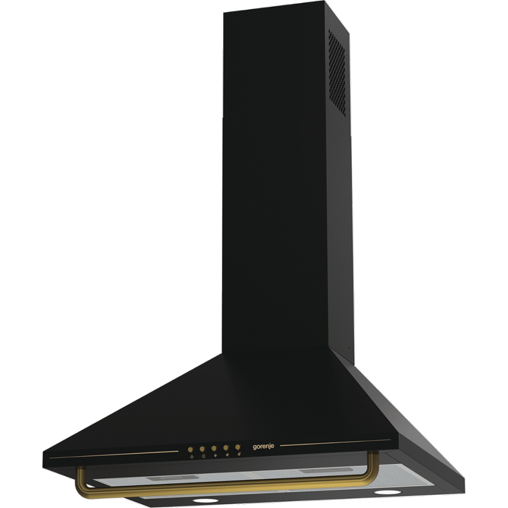 Hota decorativa GORENJE WHC63CLB, 1 motor, 650 m3/h, L 60 cm, negru