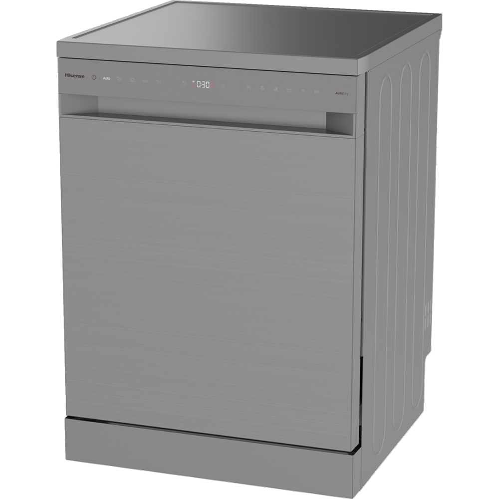 Masina de spalat vase independenta HISENSE HS693A90XAD, 16 seturi, 7 programe, 60 cm, Clasa A, Wi-Fi, gri