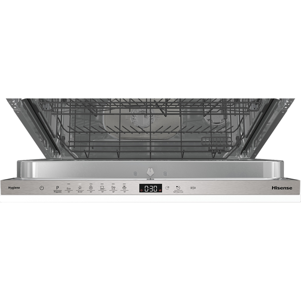 Masina de spalat vase incorporabila HISENSE HV643D90, 16 seturi, 6 programe, 60 cm, Clasa D, panou comanda inox