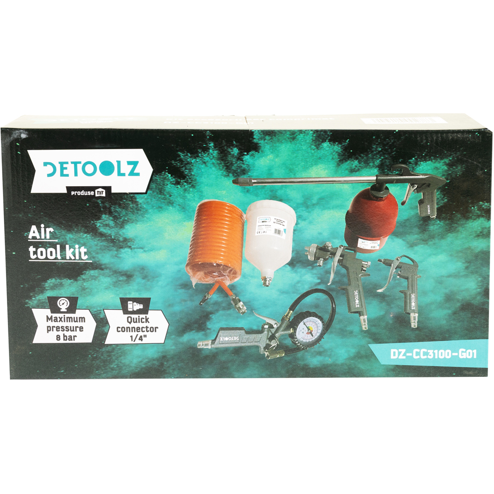Kit accesorii compresor Detoolz DZ-CC3100-G01, 5 piese