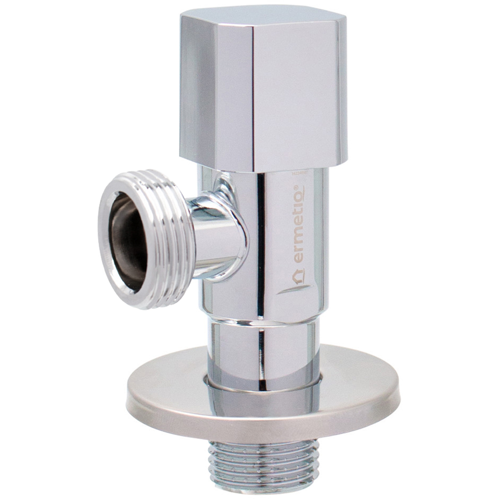 Robinet coltar EVERLINE IEL-CB1234, 1/2" x 3.4", inox, argintiu
