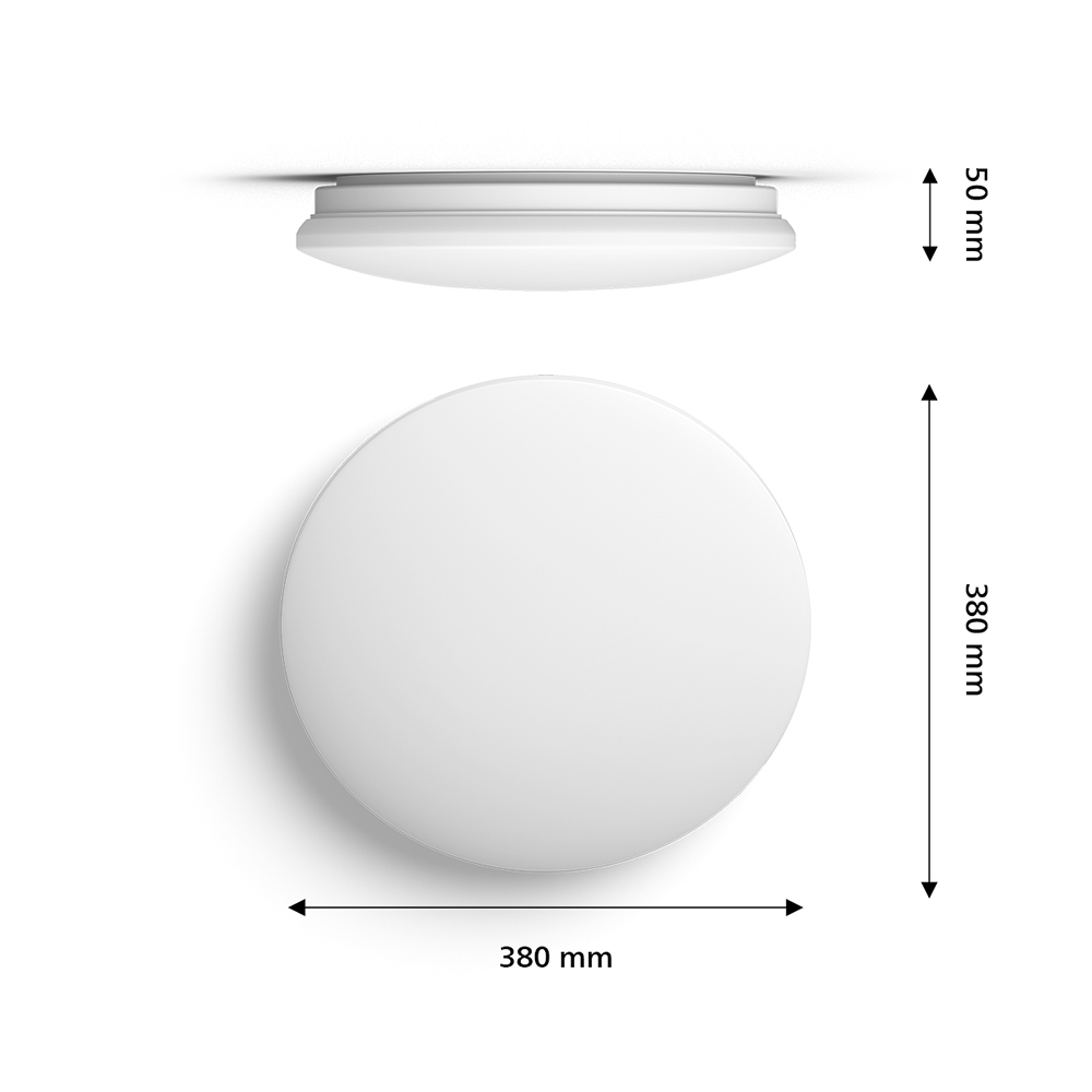 Plafoniera PHILIPS Moire, 20W, 4000K, 2300lm, IP20, alb