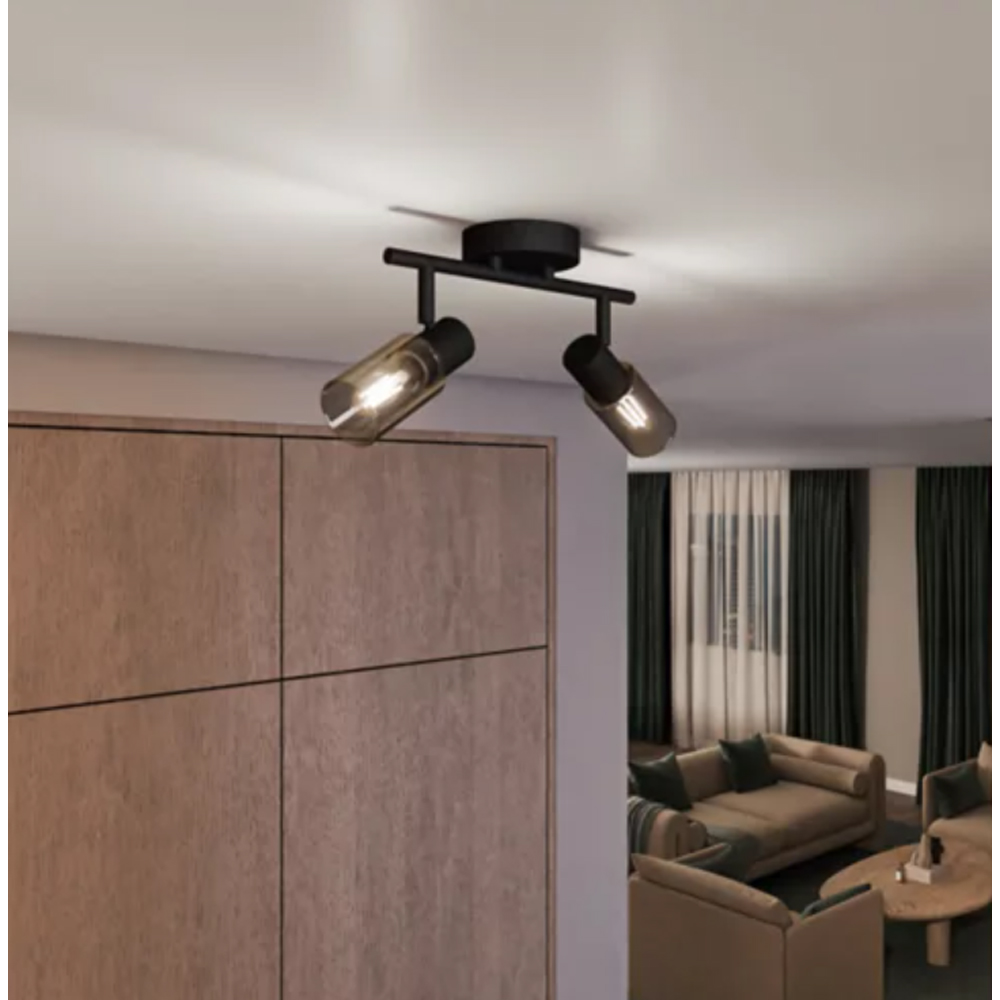 Spot LED PHILIPS 8720169299290, 2 x 25W, IP20, negru