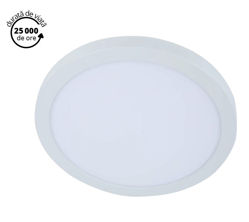 Plafoniera LED GOODHOME Aius, 17.5W, 1800lm, 4000K, alb