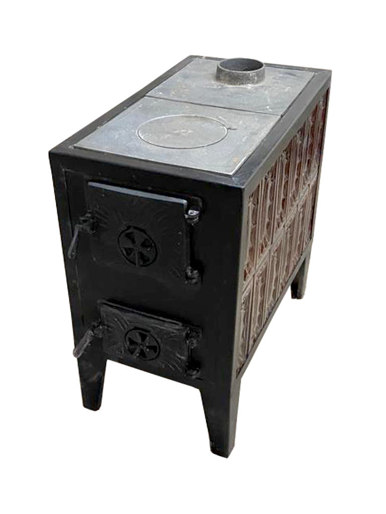 Soba din teracota cu plita din fonta 2RT, 9 kW, 39 x 69 x 70 cm