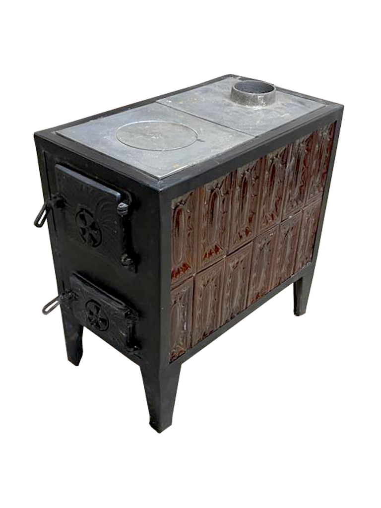 Soba din teracota cu plita din fonta 2RT, 9 kW, 39 x 69 x 70 cm