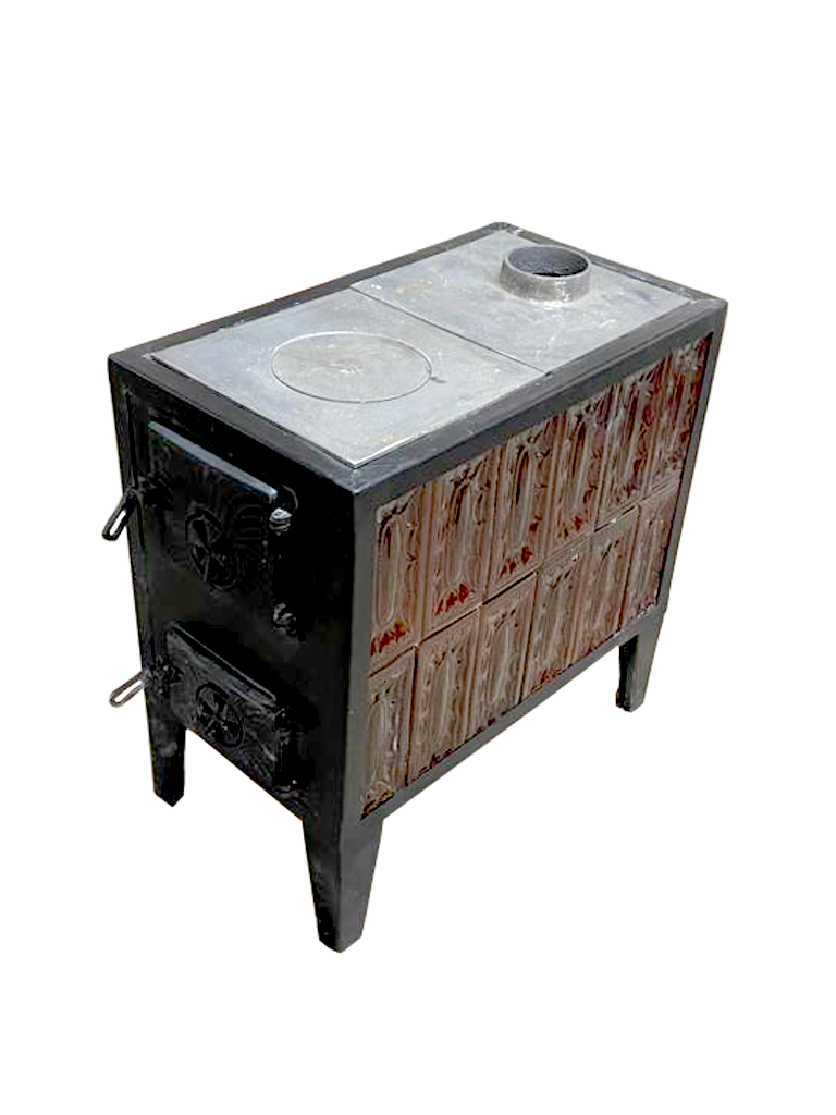 Soba din teracota cu plita din fonta 2RT, 9 kW, 39 x 69 x 70 cm