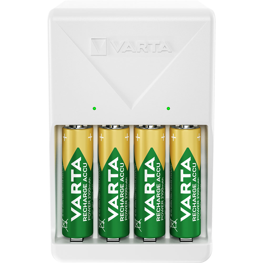 Incarcator acumulatori VARTA 57657, 4 acumulatori AA/AAA, 2100mAh