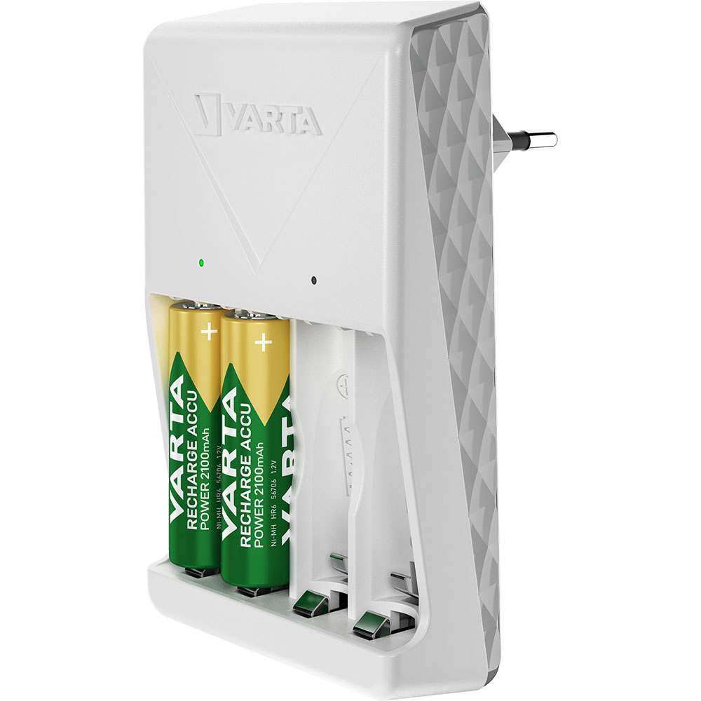 Incarcator acumulatori VARTA 57657, 4 acumulatori AA/AAA, 2100mAh