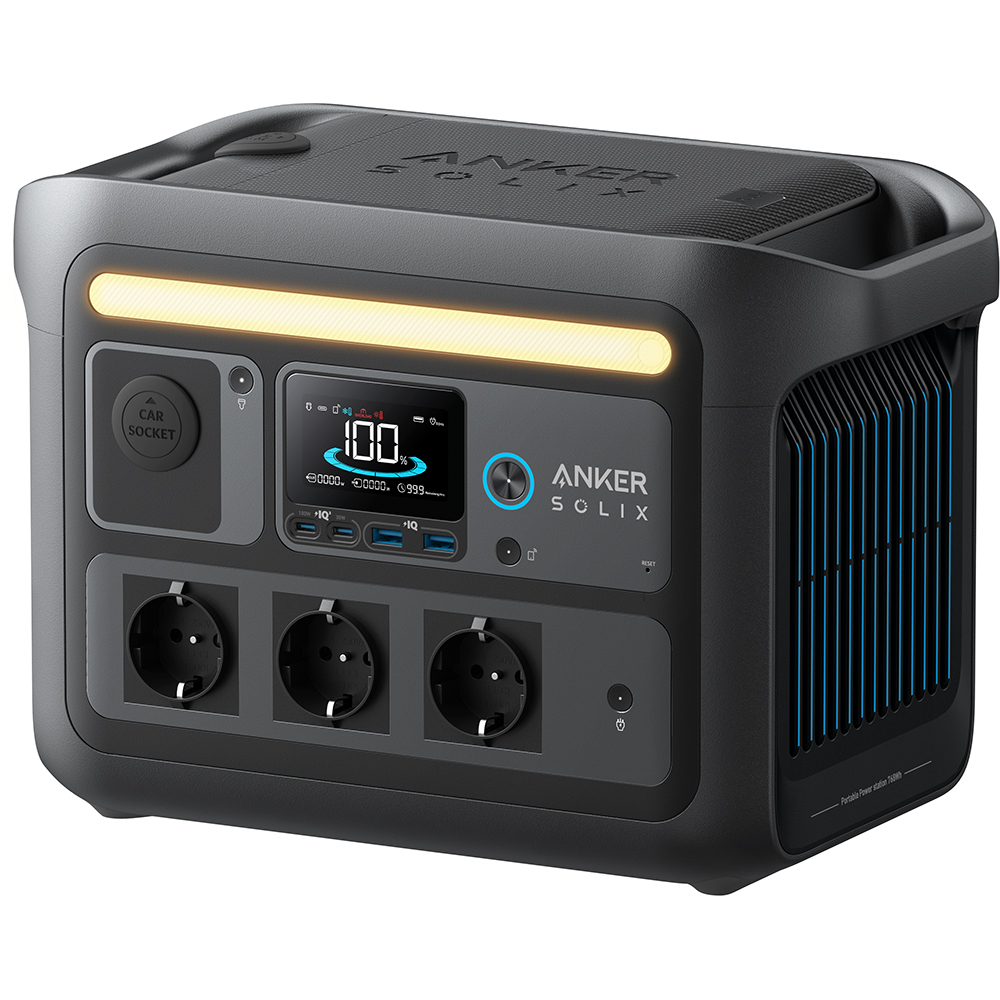 Statie de incarcare ANKER Solix C800X, 768Wh, 1200W, negru