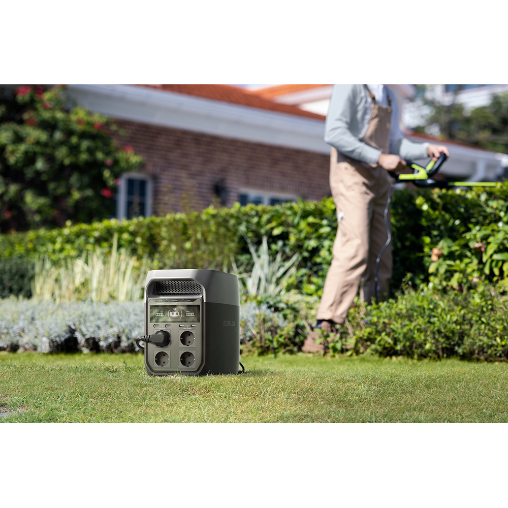 Statie de incarcare portabila ECOFLOW Delta 3, 1800W, 1024Wh, AC, USB-A, USB-C, MC4, XT60, negru