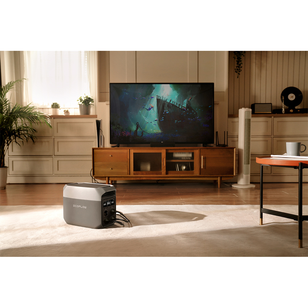 Statie de incarcare portabila ECOFLOW Delta 3, 1800W, 1024Wh, AC, USB-A, USB-C, MC4, XT60, negru