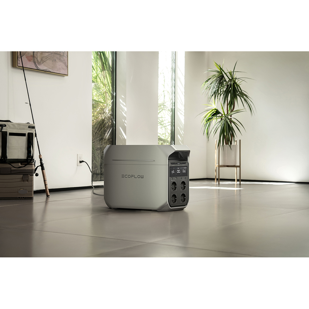 Statie incarcare ECOFLOW Delta 3 Pro, 4096 Wh, 4000W, USB C, Schuko, gri