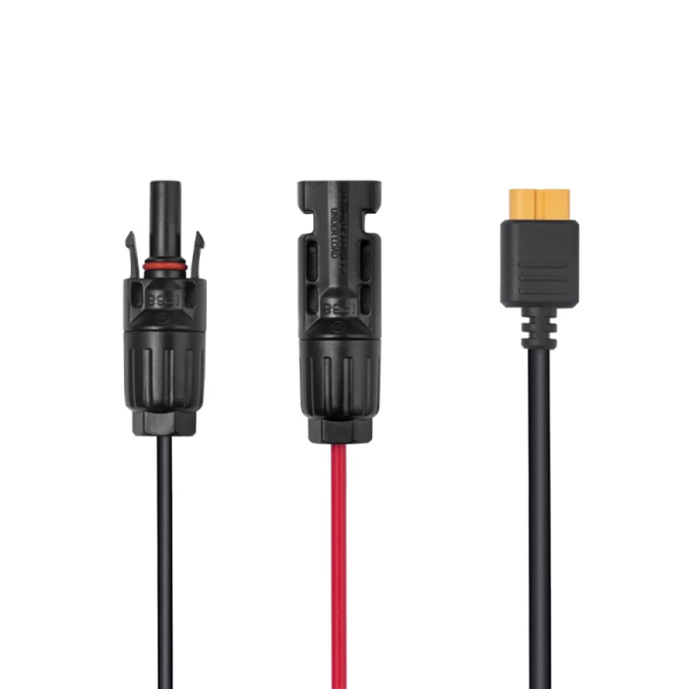 Cablu ECOFLOW Solar MC4 - XT60I-F, 5m, negru