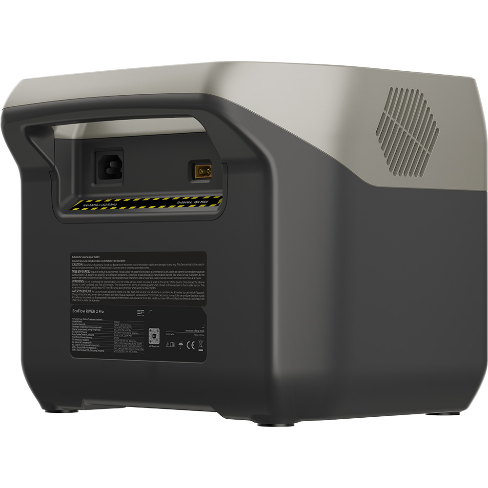 Statie Incarcare ECOFLOW River 2 Pro, 768Wh, 800W, USB A, USB C, Schuko, negru