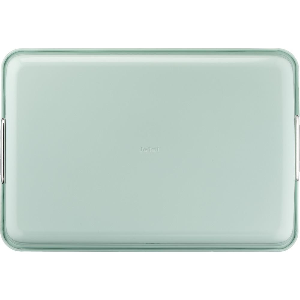 Tava de copt TEFAL Ceramik J1756204, 40x28cm, otel, verde