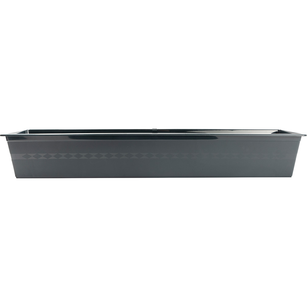 Jardiniera Carina HARPLAST, D80 cm, plastic, gri antracit