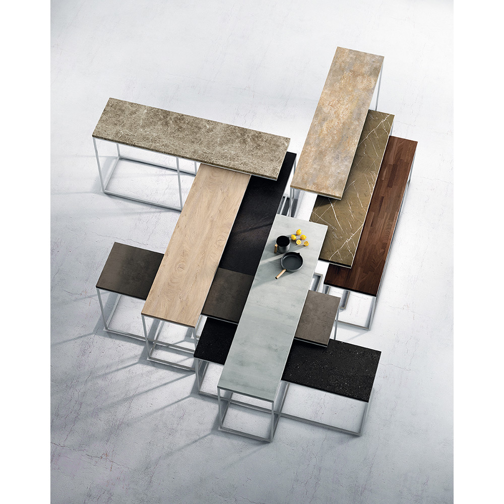 Blat bucatarie Kronospan Portland K028 SU, PAL, 410 x 60 x 3.8 cm, gri deschis