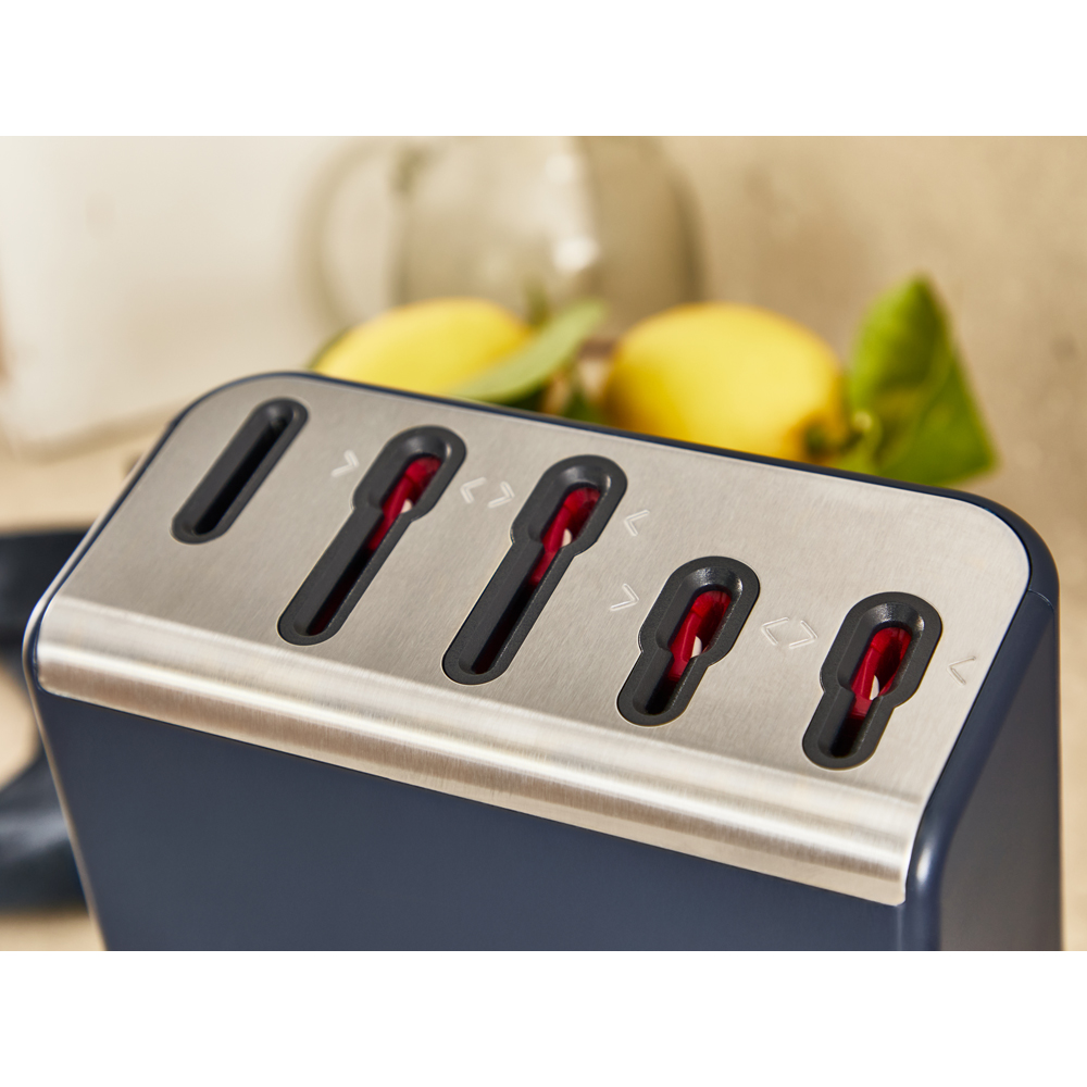 Set cutite TEFAL EverSharp Pro K297S644, 5 piese, inox, negru