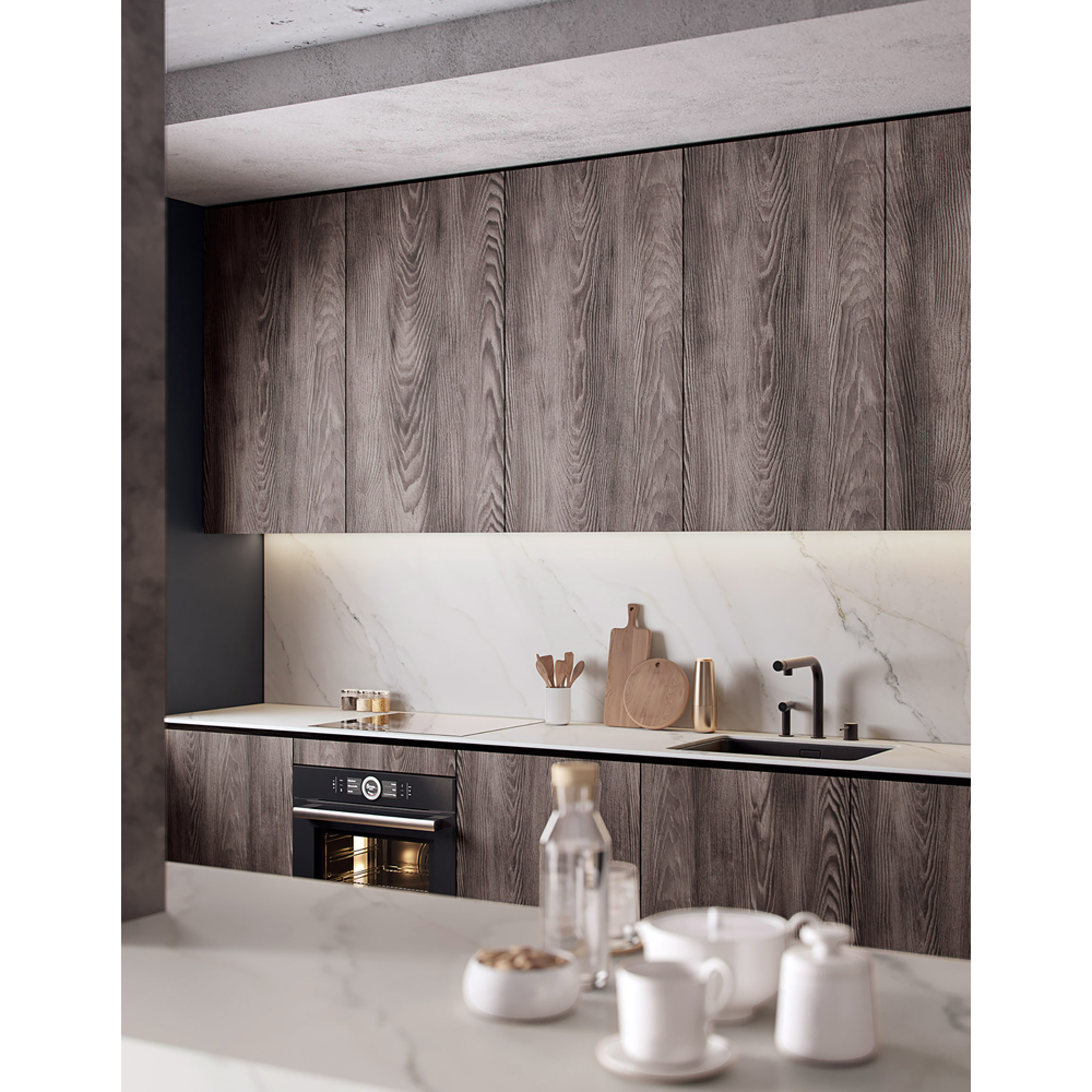 Blat bucatarie KRONOSPAN Calacatta Olympus 551 SU, PAL, 410 x 63.5 x 3.8 cm, marmura