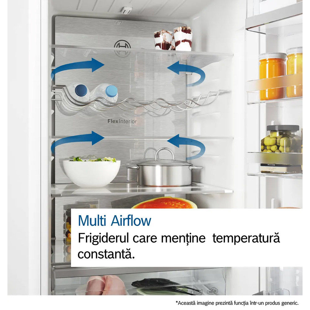 Side by Side BOSCH KFI96AXEA, Total No Frost, 574 l, H 183 cm, Clasa E, Dozator apa, dark inox