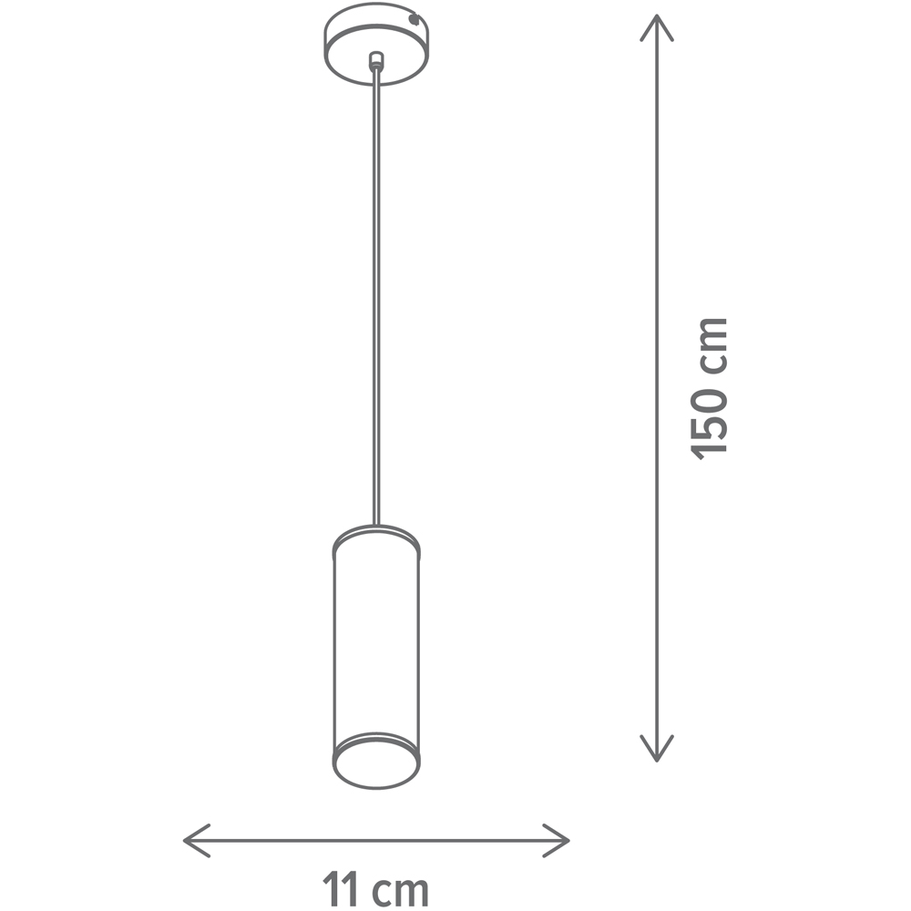 Pendul LED KLAUSEN Ardor SP1 KL142105, 14W, 300lm, alb-negru