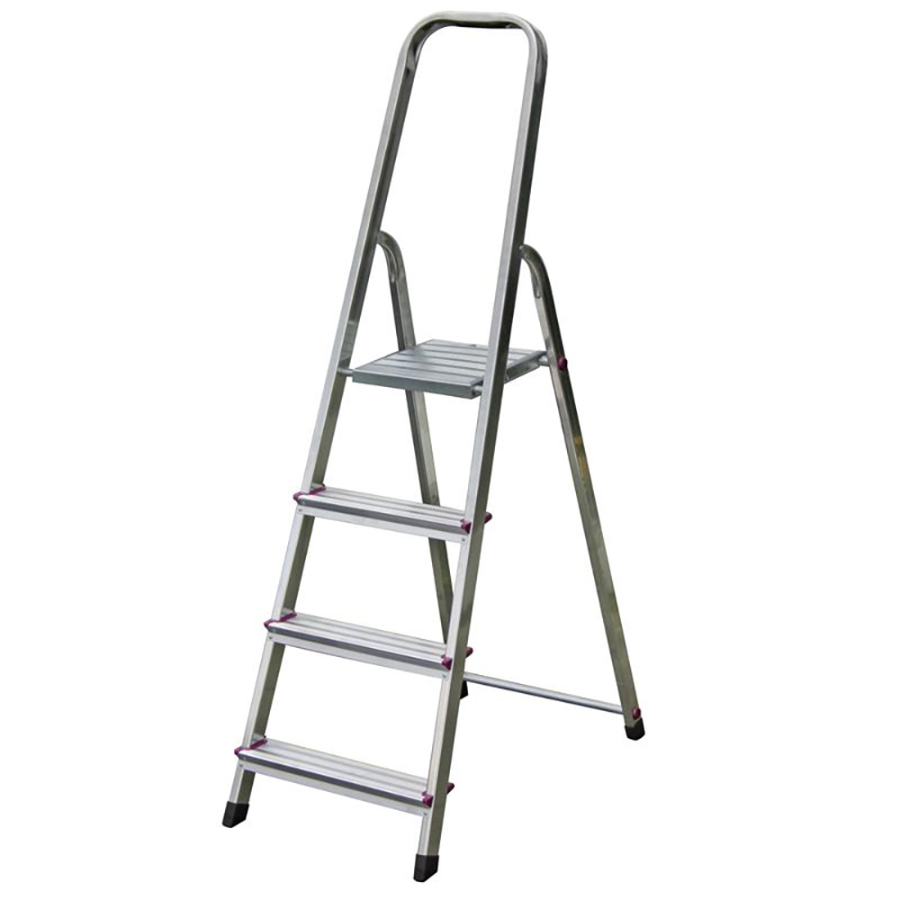 Scara cu platforma KRAUSE Corda, 4 trepte, 3.5 m, aluminiu