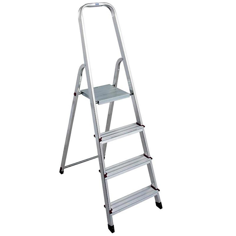 Scara cu platforma KRAUSE Corda, 4 trepte, 3.5 m, aluminiu