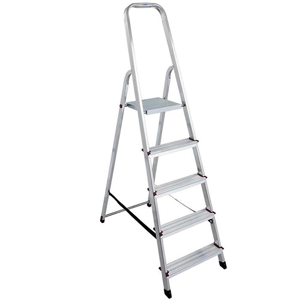 Scara cu platforma KRAUSE Corda, 5 trepte, 3.5 m, aluminiu
