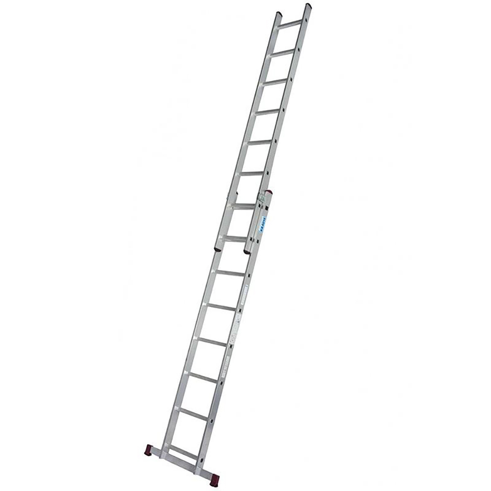 Scara culisanta KRAUSE Corda, 16 trepte, 5.5 m, aluminiu