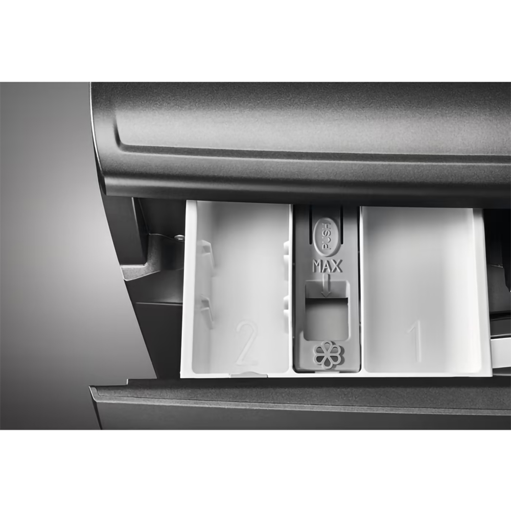 Masina de spalat rufe frontala slim AEG L6SE47DXE, ProSense, 7 kg, 1400rpm, Clasa A, argintiu inchis