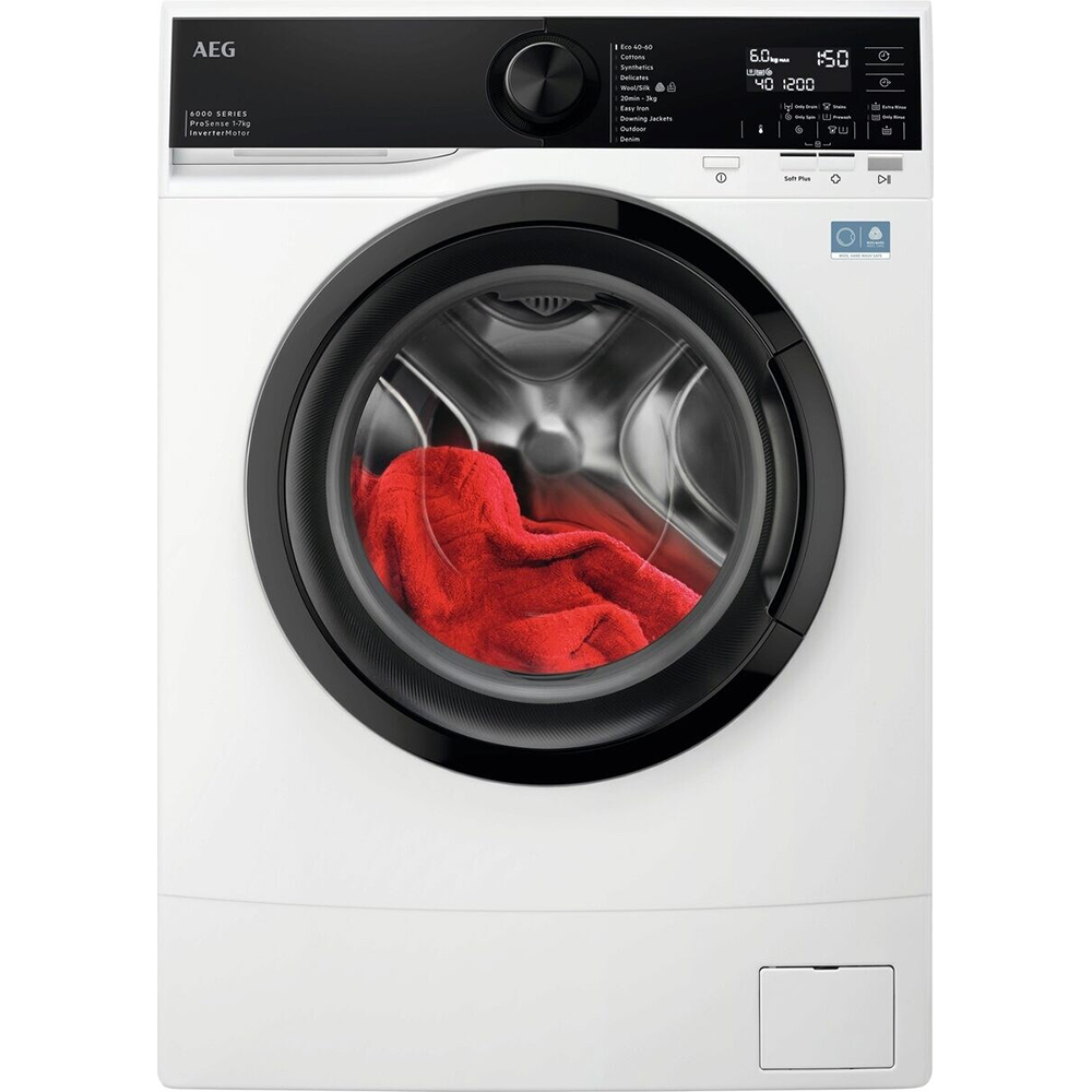 Masina de spalat rufe frontala slim AEG L6SE47DE, ProSense, 7 kg, 1400rpm, Clasa A, alb