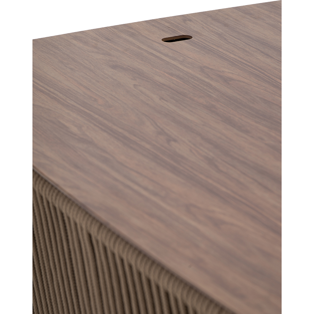 Masa terasa LIVINTWIST Belvedere L, aluminiu, 124 x 41 x 78 cm, taupe