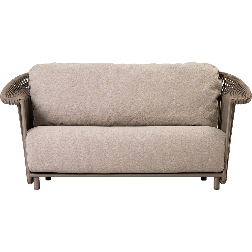 Canapea terasa LIVINTWIST Crown B4, aluminiu, 176 x 81 x 82.5 cm, taupe