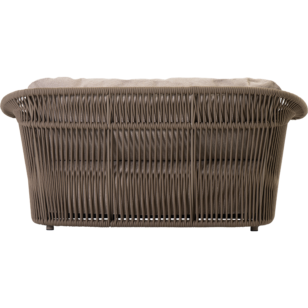Canapea terasa LIVINTWIST Crown B4, aluminiu, 176 x 81 x 82.5 cm, taupe