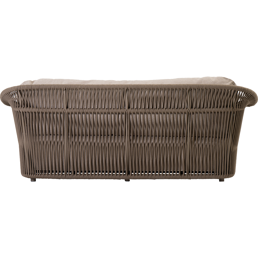 Canapea terasa LIVINTWIST Crown B2, aluminiu, 220 x 81.5 x 82.5 cm, taupe