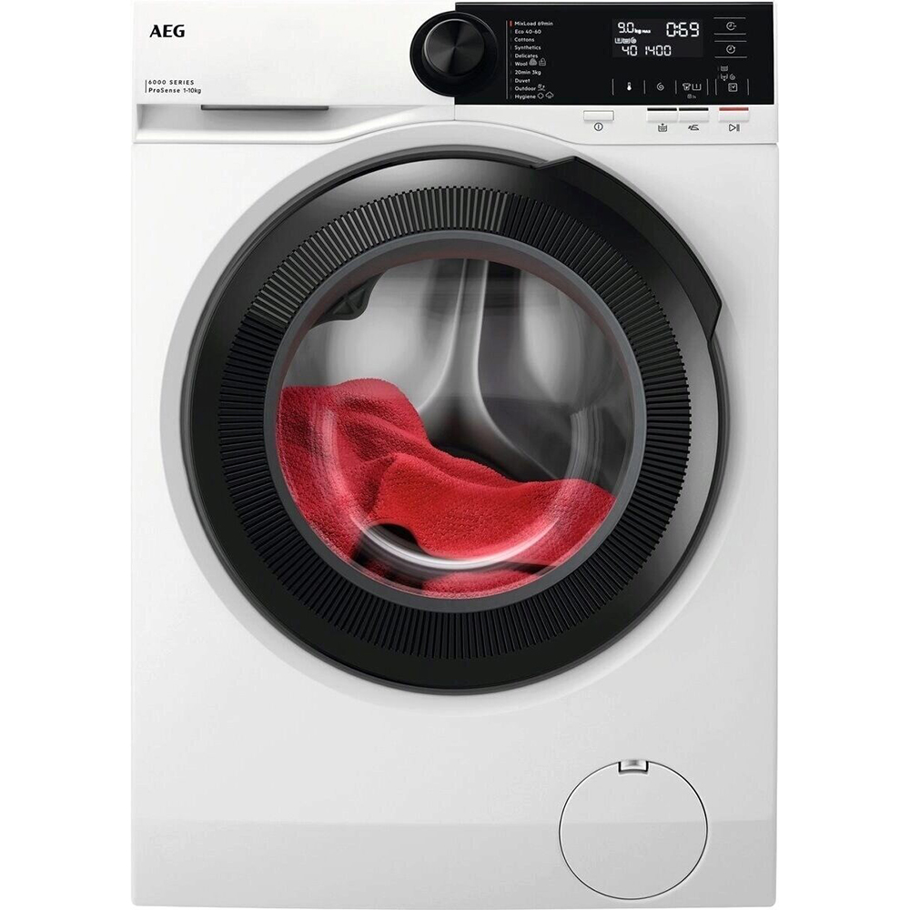 Masina de spalat rufe frontala AEG LFR62144BE, ProSense, 10 kg, 1400rpm, Clasa A, alb