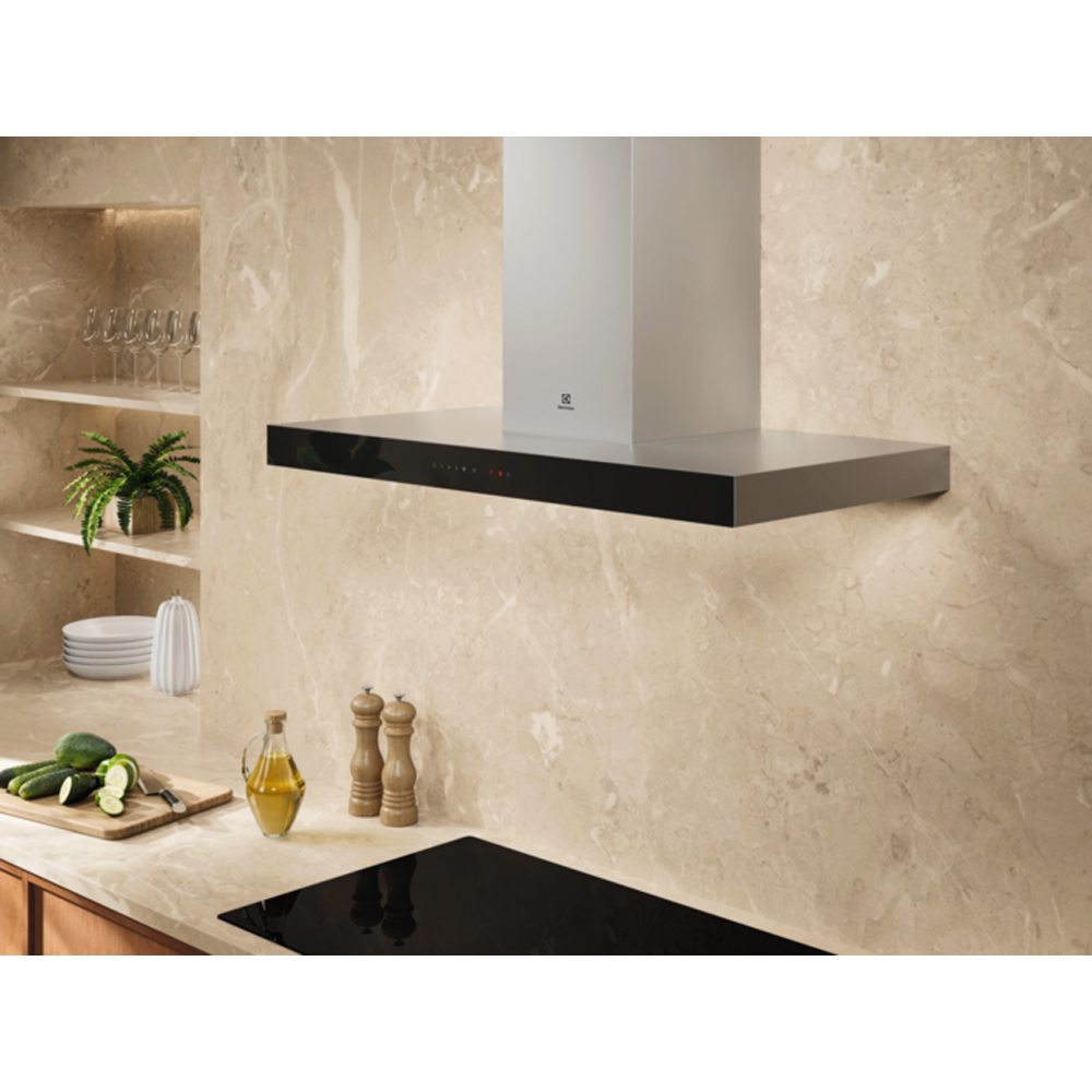 Hota decorativa ELECTROLUX LFT829X, 1 motor, 730 m3/h, L 90 cm, inox