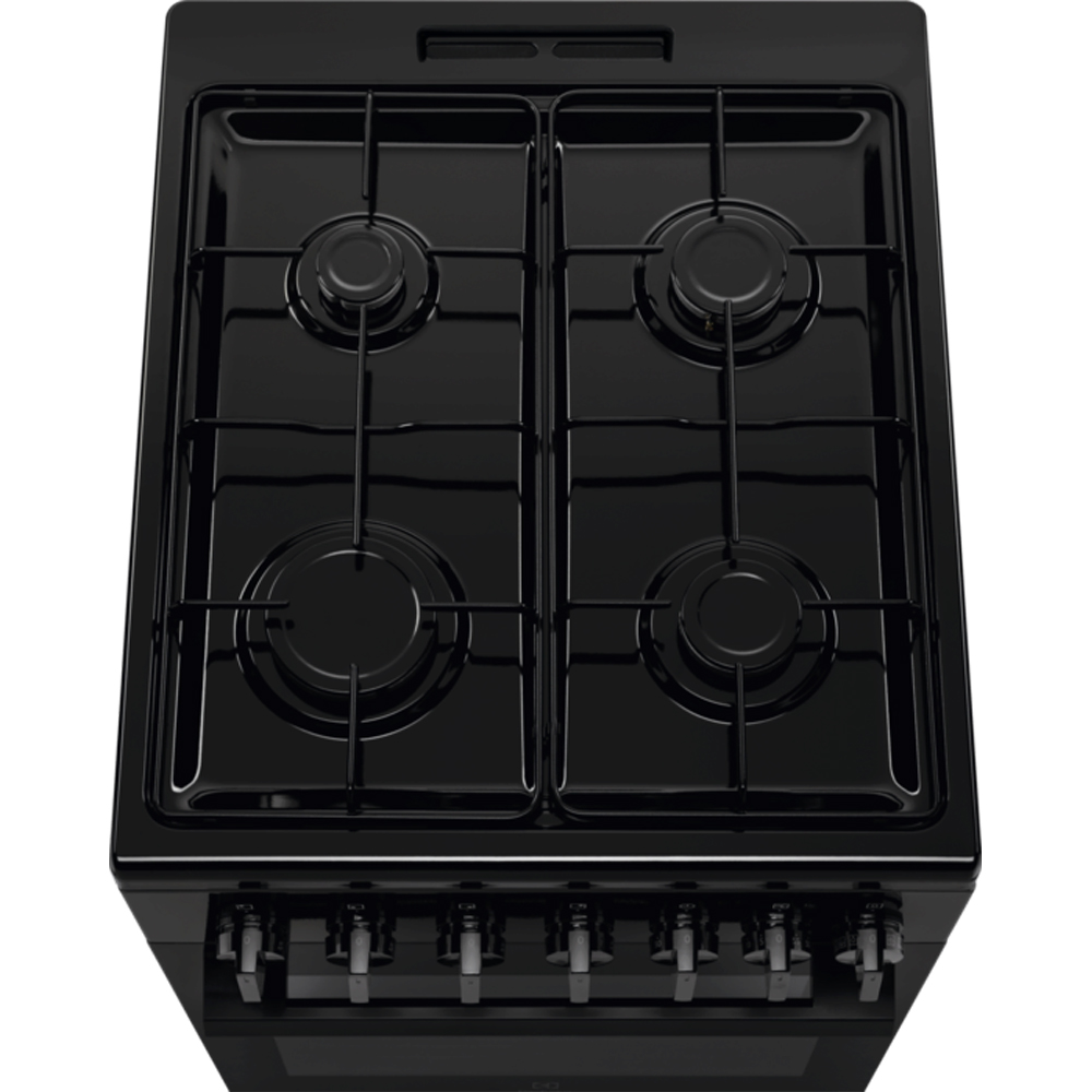 Aragaz ELECTROLUX LKK520022K, 4 arzatoare, Gaz + Electric, L 50 cm, Grill, negru