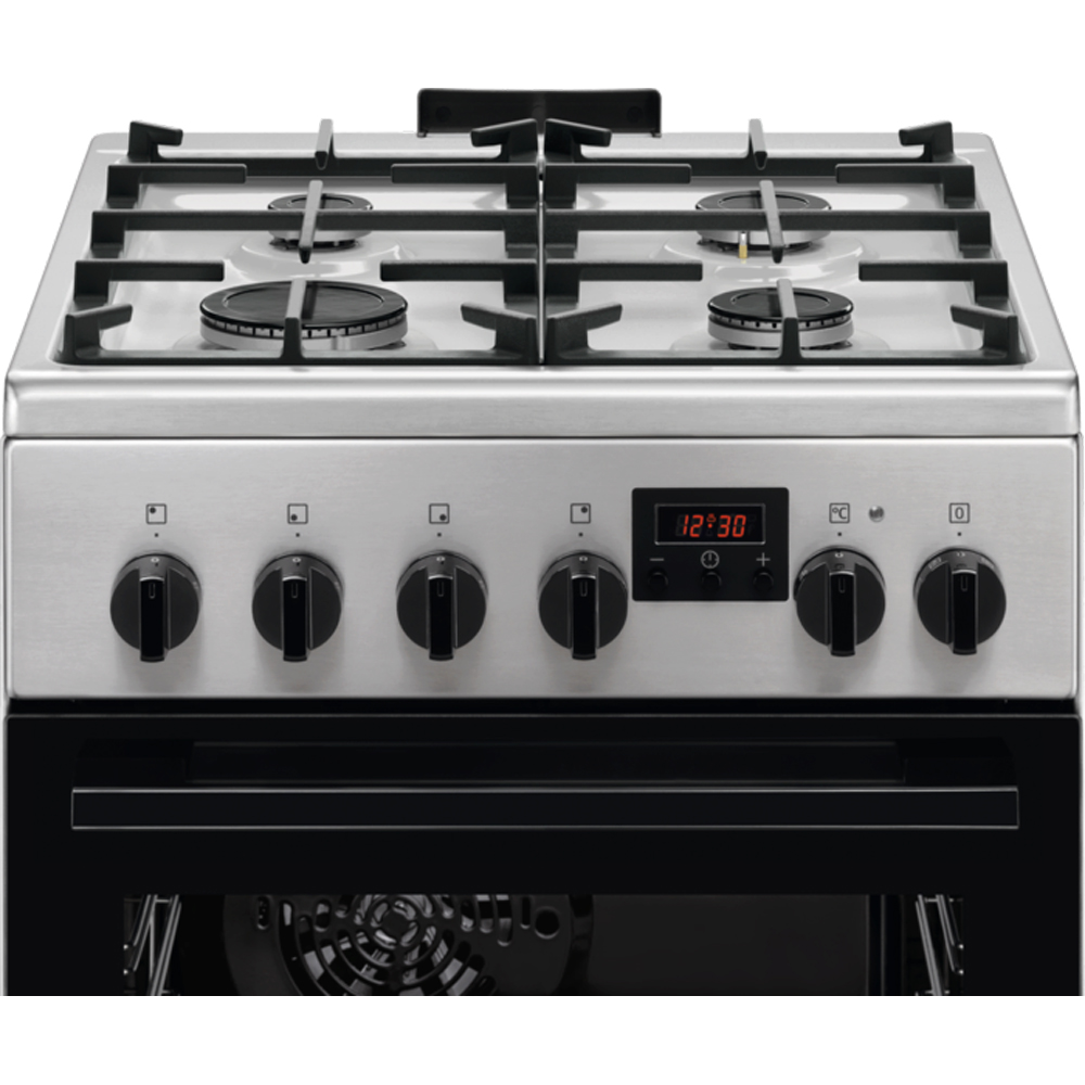 Aragaz ELECTROLUX LKK540223X, 4 arzatoare, Gaz + Electric, L 50 cm, Grill, inox