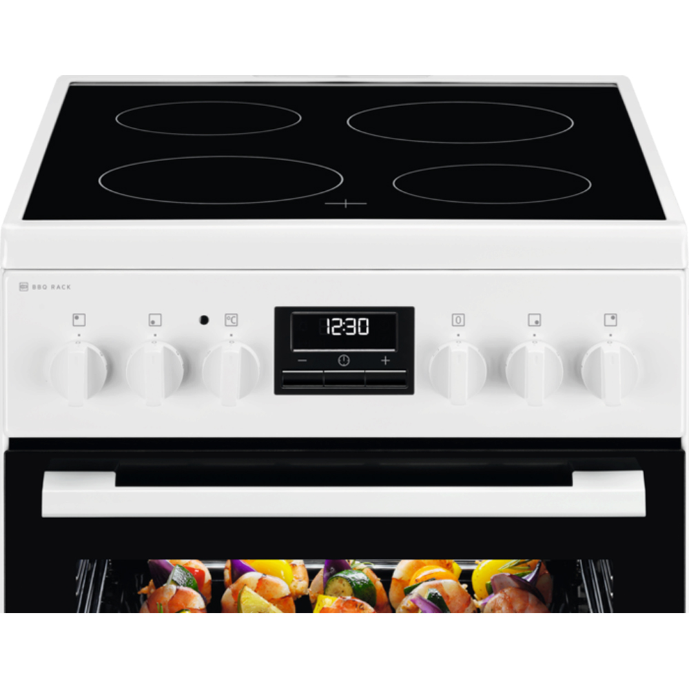 Aragaz ELECTROLUX LKR540267W, 4 arzatoare, Electric, L 50 cm, Grill, alb