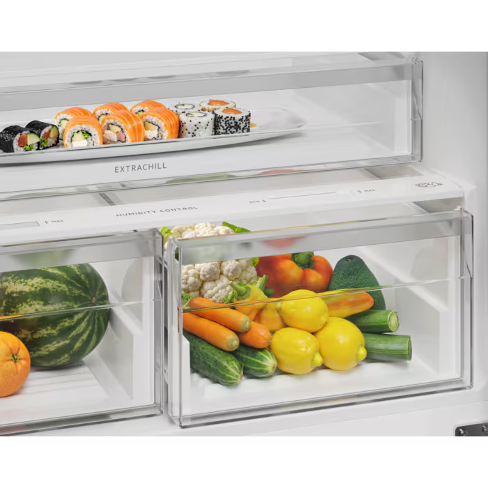 Combina frigorifica ELECTROLUX LNT7MD58B, No Frost, 588 l, H 186 cm, Clasa D, dark inox