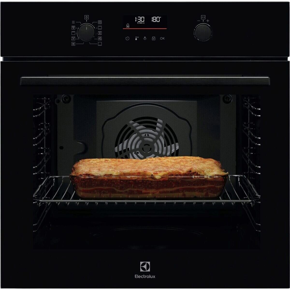 Cuptor incorporabil ELECTROLUX SurroundCook LOF6P16Z, Electric, Autocuratare pirolitica, 72 l, Clasa A+, negru