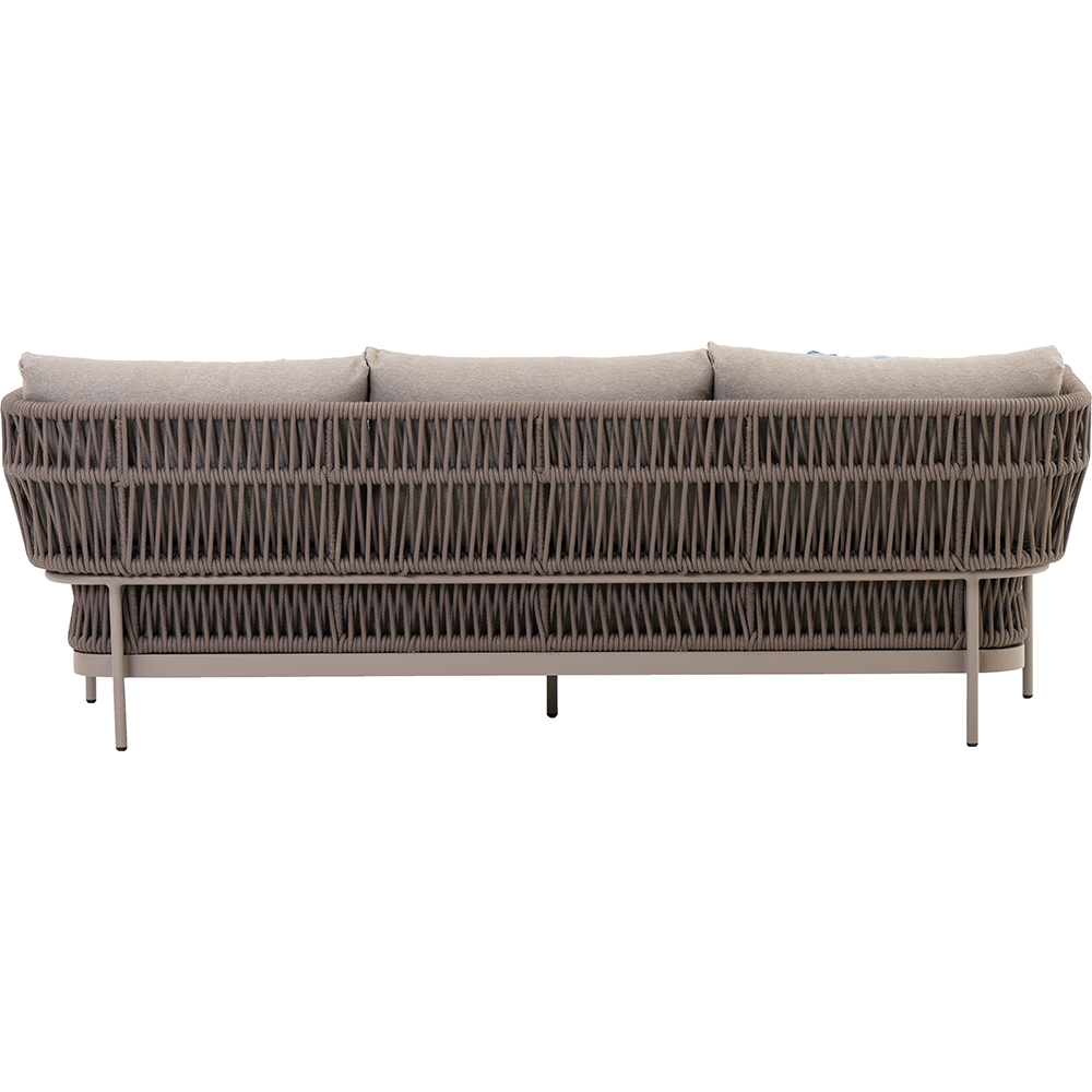 Canapea terasa LIVINTWIST Rock, aluminiu, 230.2 x 85.1 x 75.1 cm, taupe