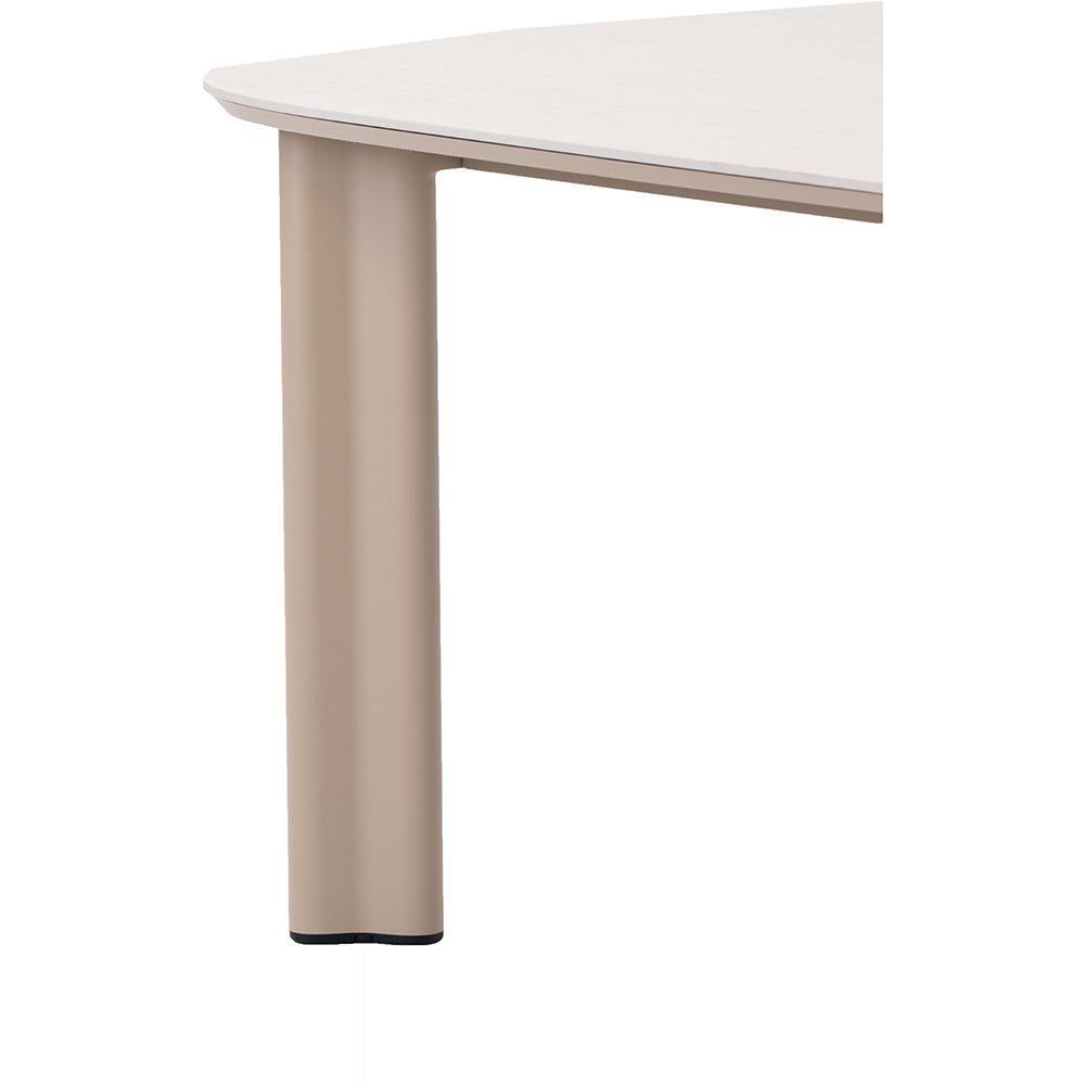 Masa terasa LIVINTWIST Scroll, aluminiu, 240 x 120 x 75 cm, bej