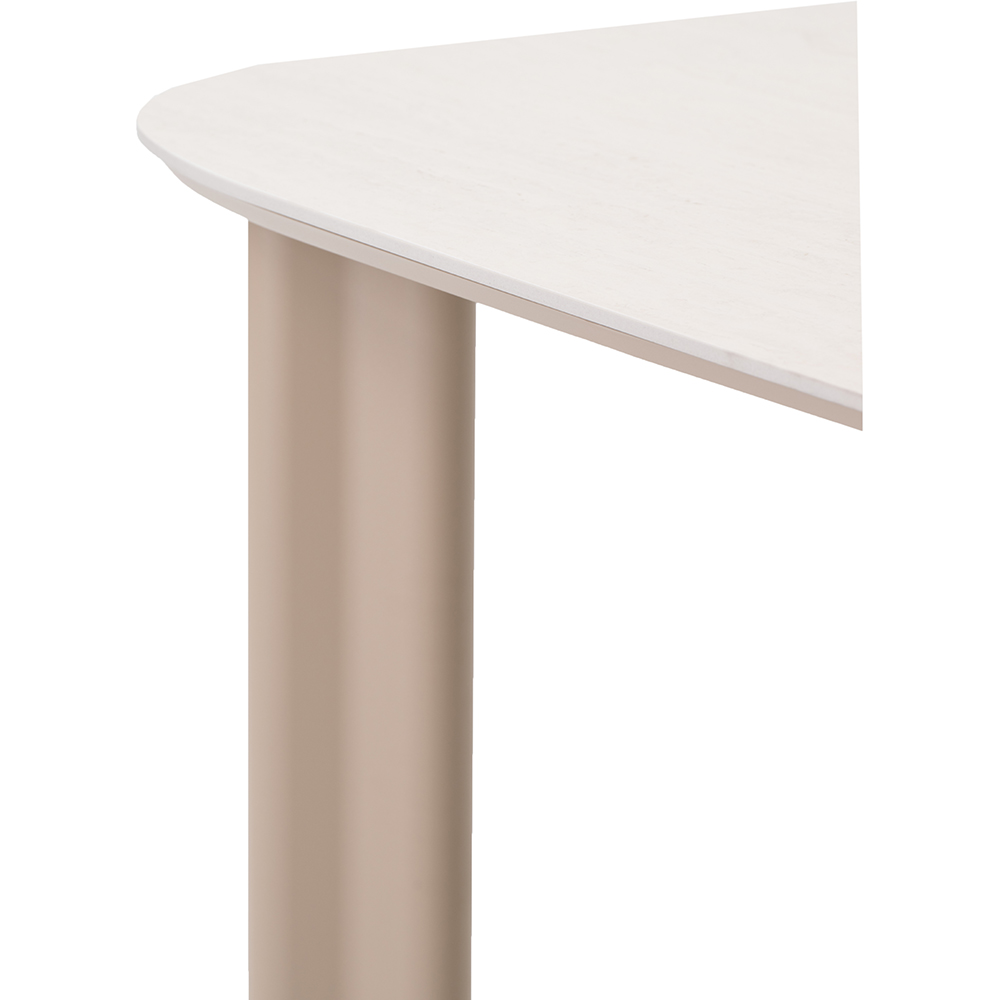 Masa terasa LIVINTWIST Scroll, aluminiu, 240 x 120 x 75 cm, bej